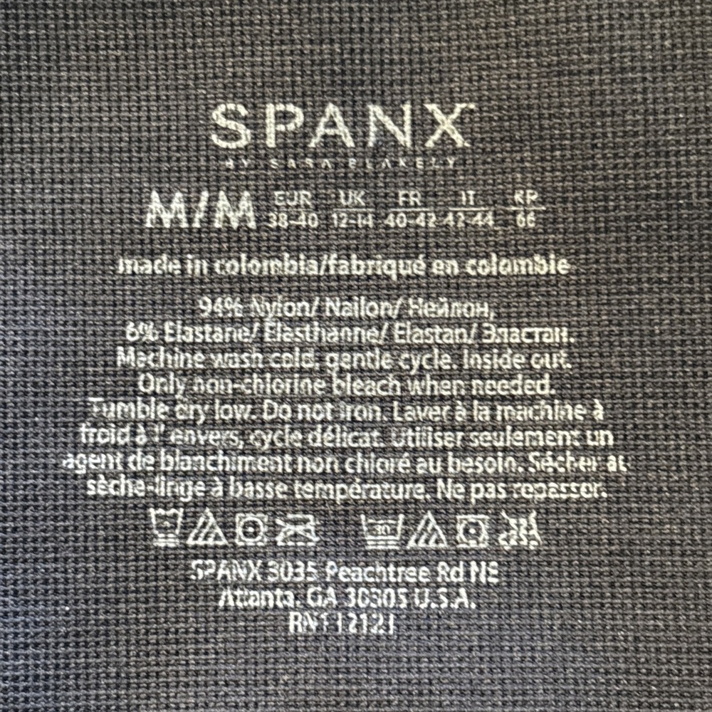 NWT Spanx Seamless Moto Leggings Size M 6-8 Indigo Sky Navy‎ Blue 50200R Womens - Picture 3 of 7